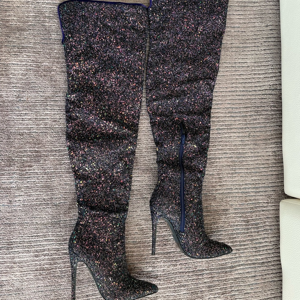 Gorgeous over knees high heel boots 36